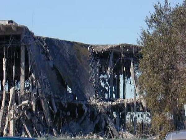 Badly Damaged Commercial Structure